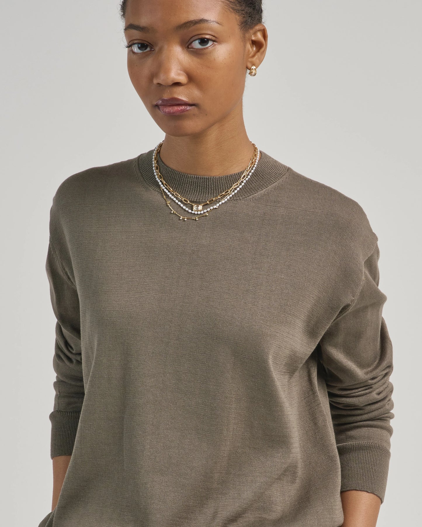 Veil Crewneck - Rock