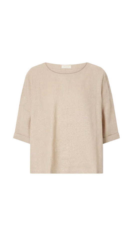 Saria Top Linen- Natural