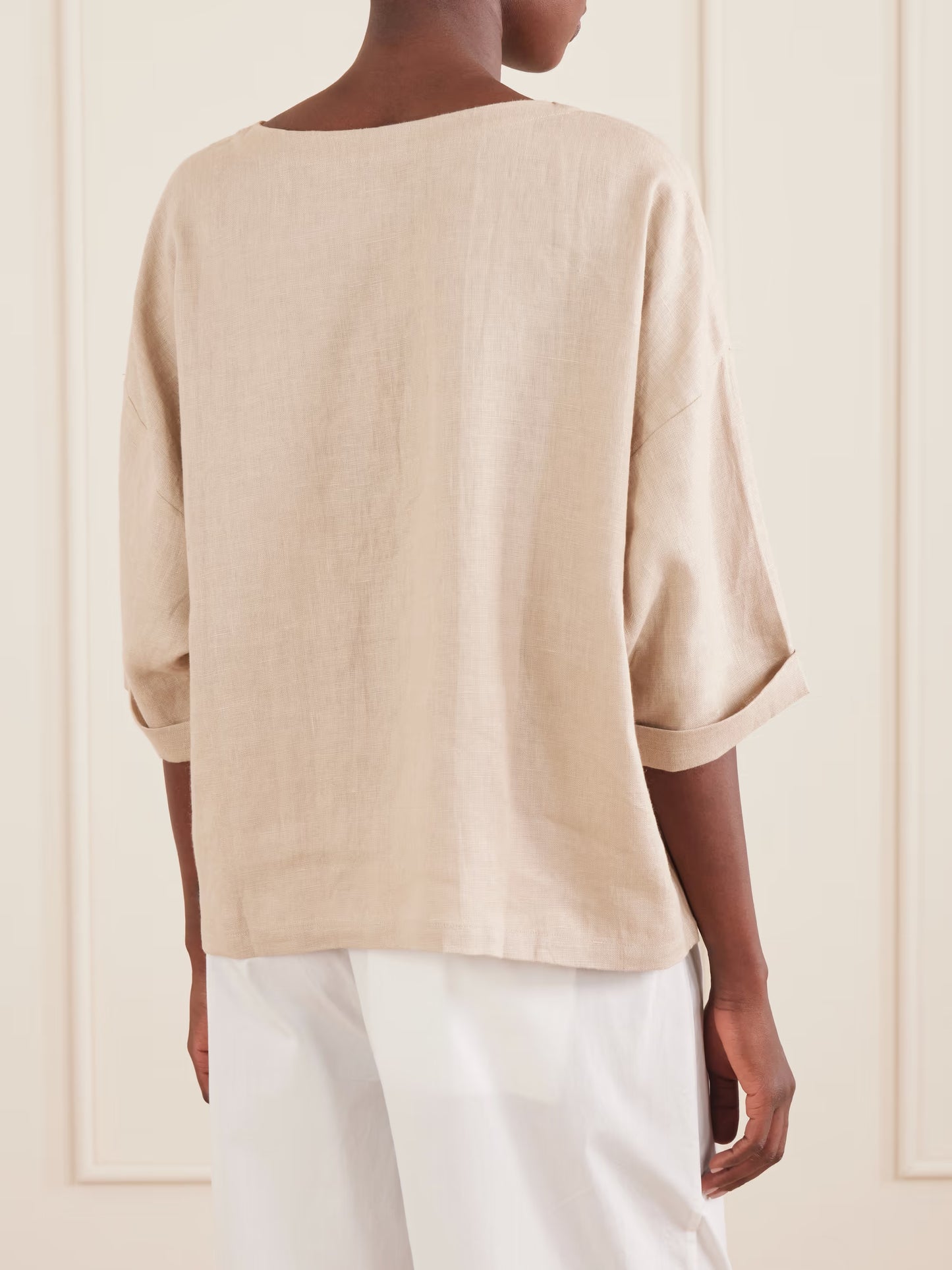 Saria Top Linen- Natural